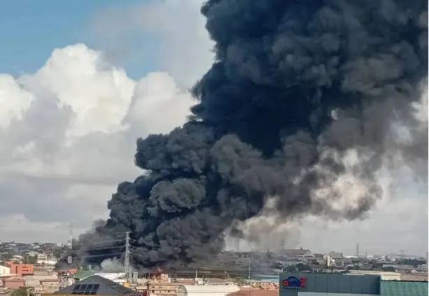 Fire at North Industrial Area Triggers Power Outage in Parts of Accra
