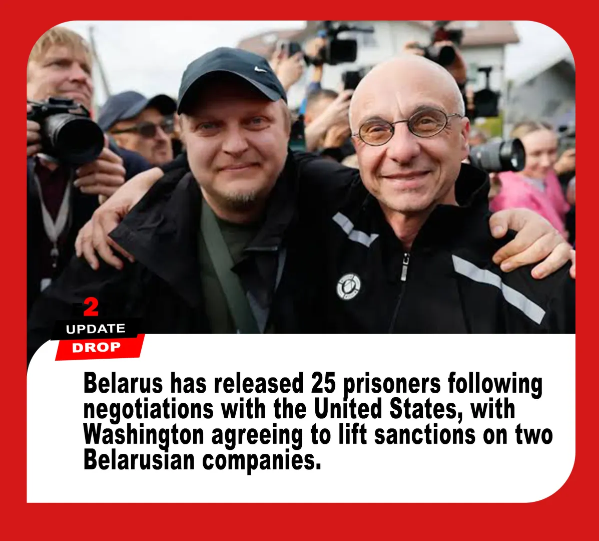 Belarus Frees 25 Political Prisoners in Deal With US Over Sanctions